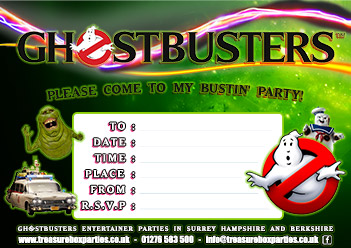 Ghostbusters Party Invitation – Free to Print at home