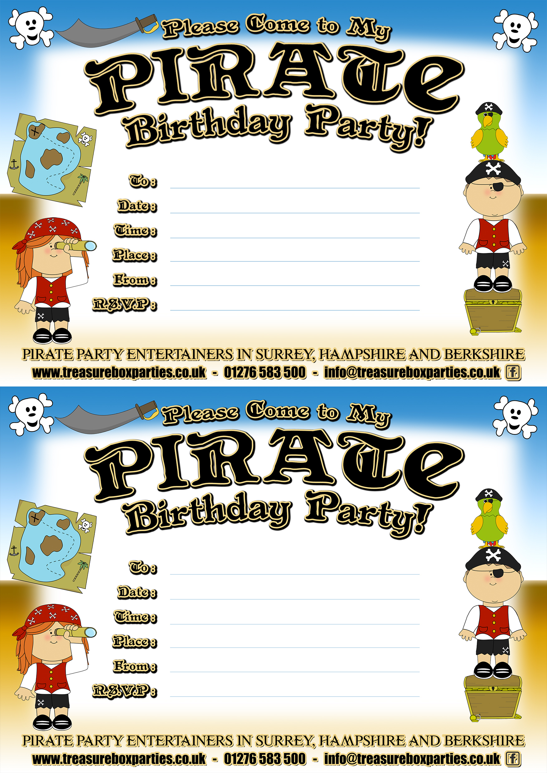 Free Pirate Party Printable Downloads! - Childrens Entertainer Parties  Surrey Berkshire Hampshire - Treasure Box Parties Supplies Kids Party Games  Ideas