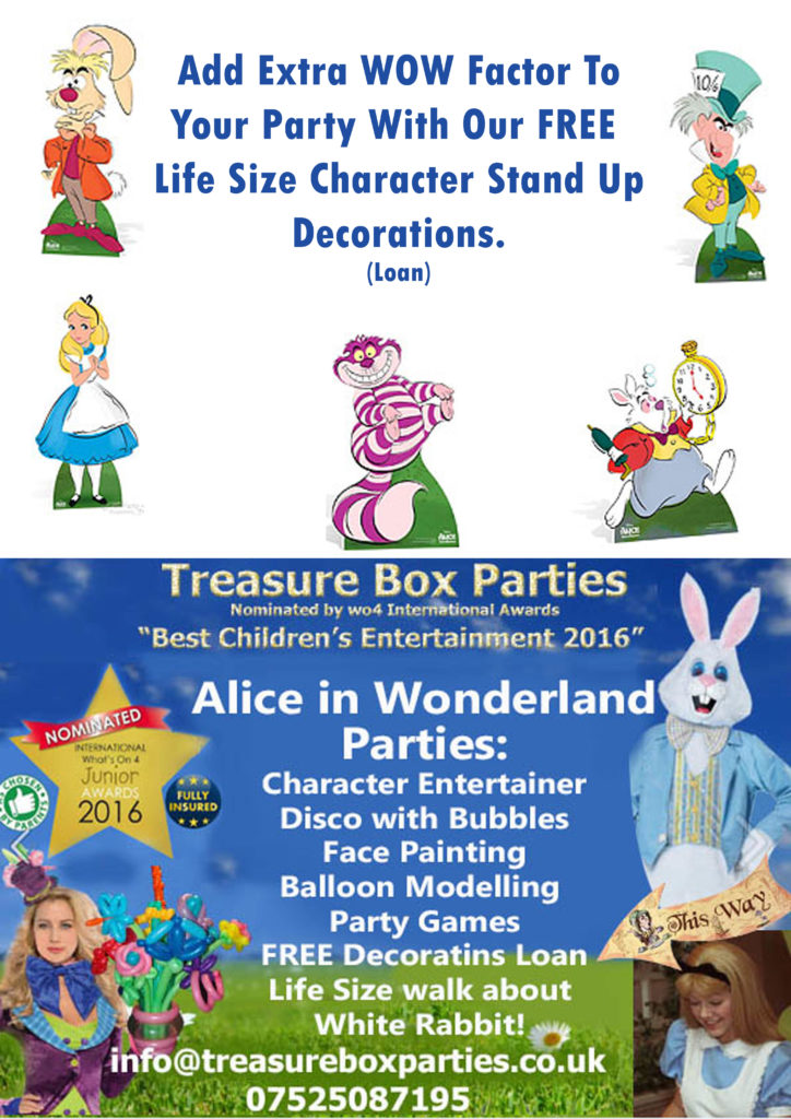 Alice Wonderland Childrens Entertainer Hampshire Berkshire Surrey