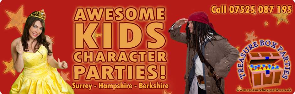 Childrens Entertainer Parties Surrey Berkshire Hampshire - Treasure Box Parties Supplies Kids Party Games Ideas