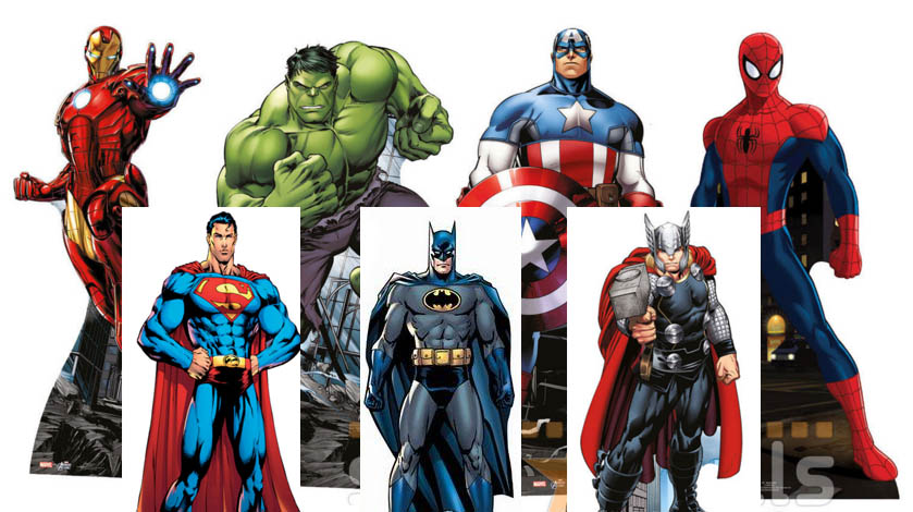 Superhero cutouts