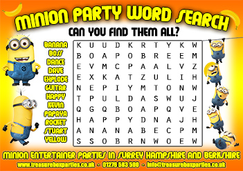 A Free Printable Minions Movie Wordsearch