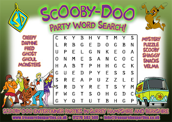 Free Scooby Doo Printable Wordsearch Activity Sheet