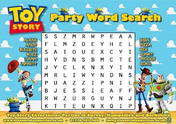A free Toy Story Printable WordSearch