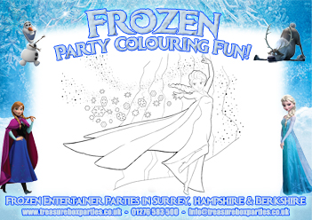 A Free Printable Frozen Colouring Page 01