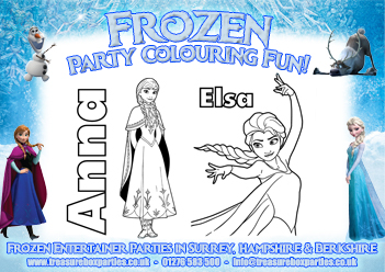 A Free Printable Frozen Colouring Page 02