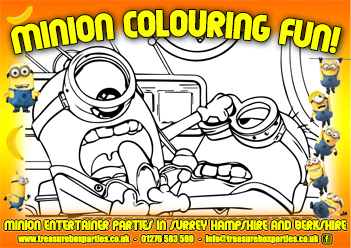 A Free Printable Minions Colouring In Page 01