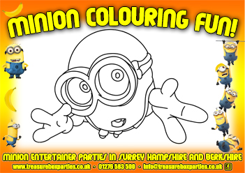 A Free Printable Minions Colouring In Page 02