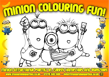 A Free Printable Minions Colouring In Page 03