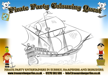 A Free Pirate Printable Colouring Sheet 03