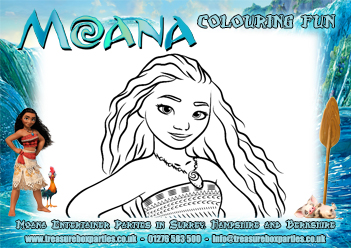 Free Moana Printable Colouring Sheet 04