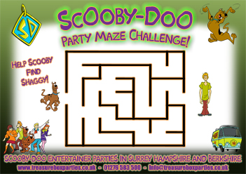 Free Scooby Doo Printable Maze Activity Sheet