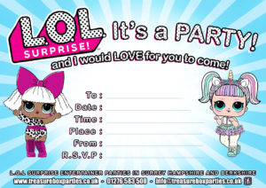 LOL dolls - Party Invitation