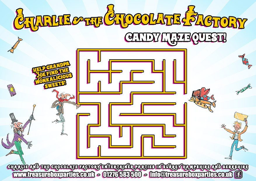 Charlie and the Chocolate Factory – Printable Maze Activity Sheet