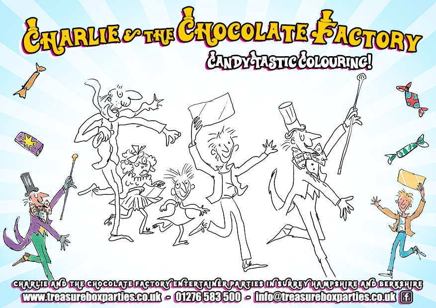 Charlie and the Chocolate Factory – Party Colouring Sheet 02