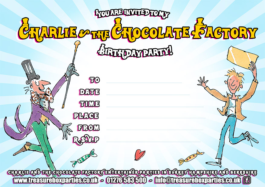 Charlie and the Chocolate Factory – Party Invitation