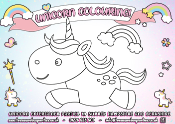 Free Unicorn Colouring Activity Sheet 1 – Print at Home!