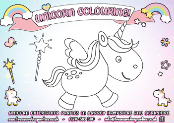 Free Unicorn Colouring Activity Sheet 2 – Print at Home!