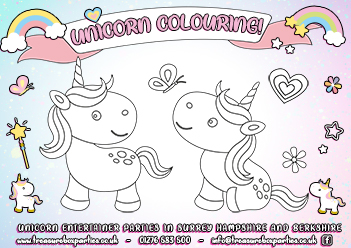Free Unicorn Colouring Activity Sheet 3 – Print at Home!