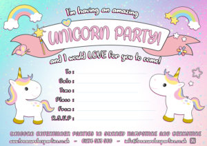 Unicorn - Party Invitation
