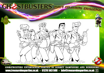 Ghostbusters Party Colouring 2 – Free to Print at home