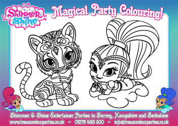 Shimmer and Shine Free Colouring 3 – Print at Home