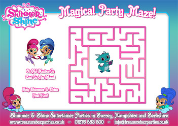 Shimmer and Shine Free Maze Activity – Print at Home
